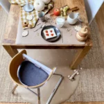 Eeveve desk mat dotted autumn gold (6)