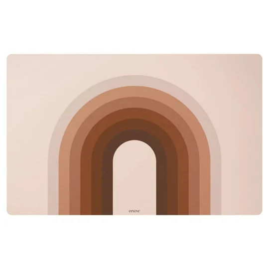 Eeveve desk mat retro bow brown