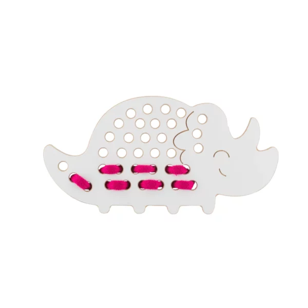 Milin houten lacing toy Trixie the dinosaur