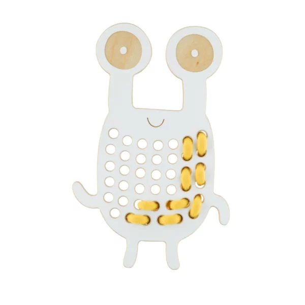 Milin houten lacing toy goggly