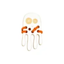 Milin houten lacing toy mini octopus